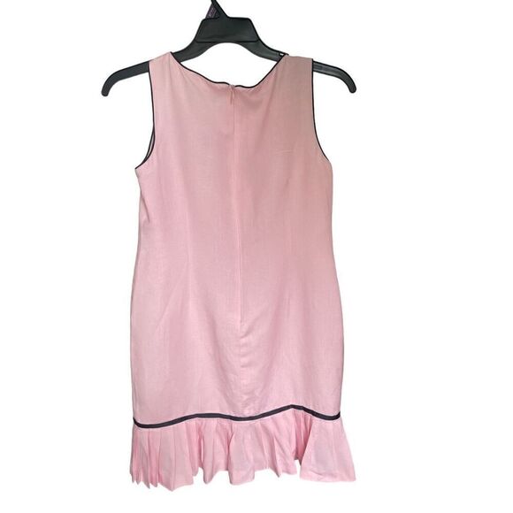 Jessica Howard Linen Blend Floral Pink/ Black Petite Size 10 Sleeveless Dress - Picture 5 of 10